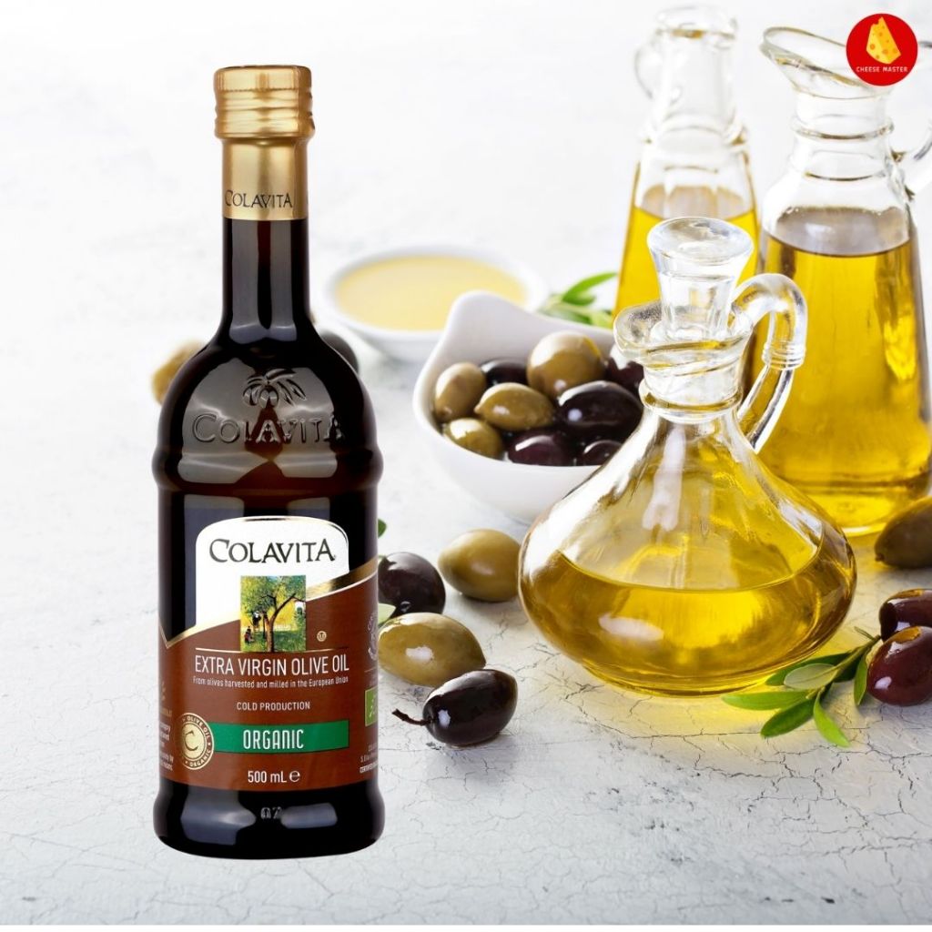 น้ำมันมะกอก ออแกร์นิค สูตรทานสด Colavita Extra Virgin Olive Oil Organic 500ml