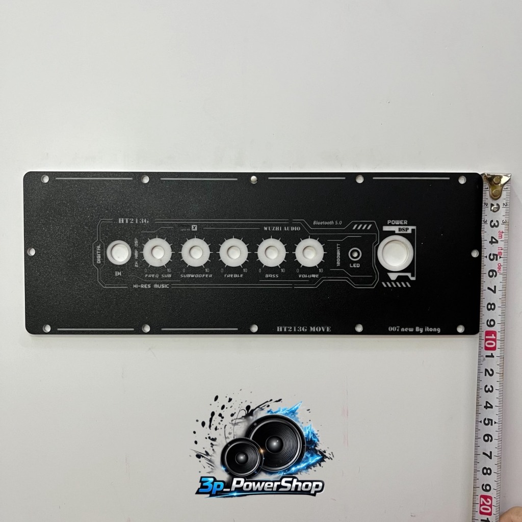 แผ่นเพลทลำโพงบลูทูธDIY รุ่นHT21 3G MOVE ย้ายวอลุ่ม ขนาดแผ่น28×10cm. สีดำผิวทราย ราคา ถูกที่สุด ดีลบีเคเค แกลเลอรีภาพที่ 2