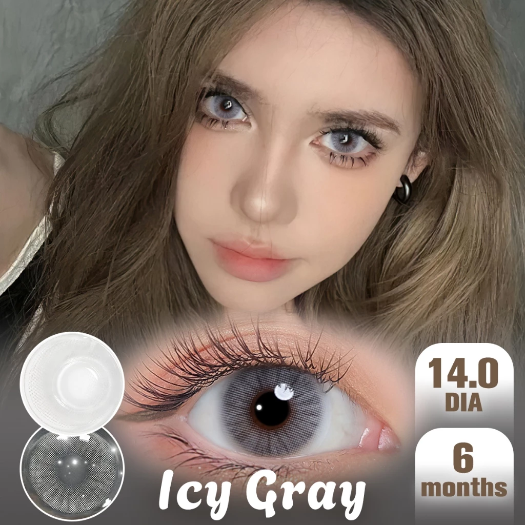 Magister & Realcon คอนแทคเลนส์ 14MM Ochre Contact Lens 6 เดือน Graphite คอนเทนท์เลนส์ Brown/Gray คอนแทคเลนส์สายตา thumbnail 7