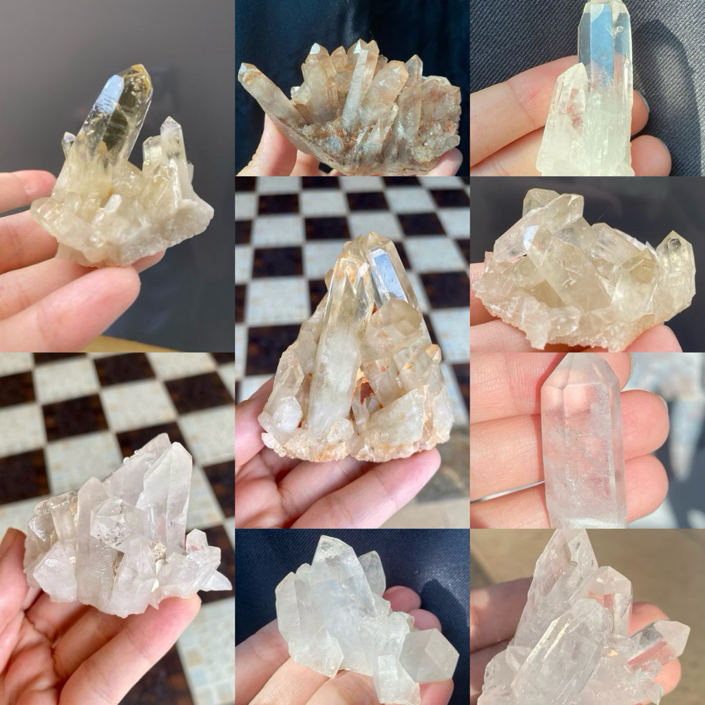 💎ผลึกควอตซ์ /ซิทริน /สโมคกี้(Clear Quartz/ Citrin/Smoky)  ช่วยขจัดพลังงานลบ ช่วยให้จิตใจสงบ