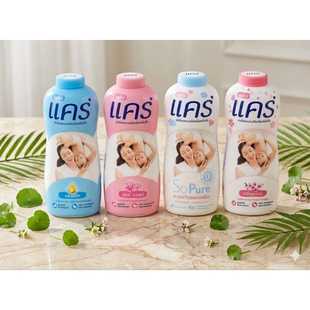 แป้งเด็ก Care 350 กรัม สูตรอ่อนโยน ไม่ระคายเคืองต่อผิวบอบบาง