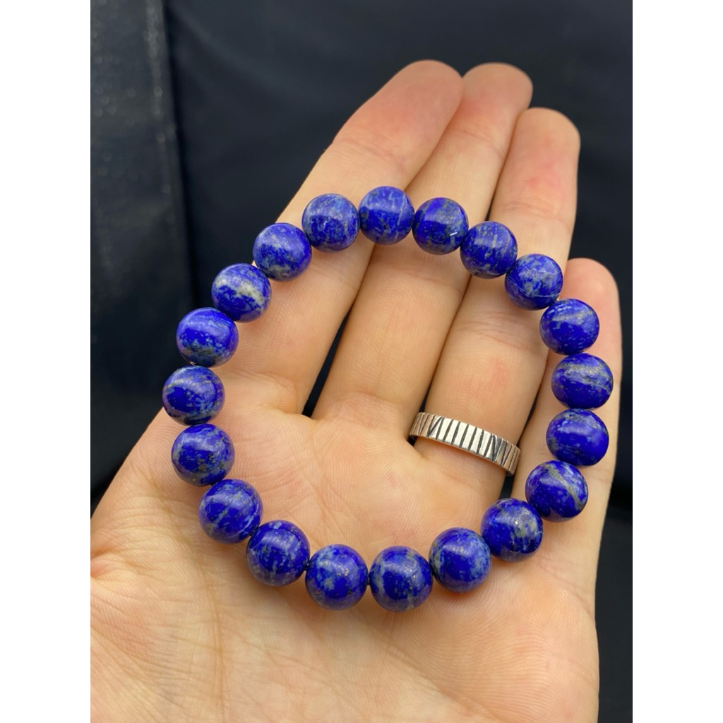 beautiful natural lapiz lazuli beads bracelet 10 mm