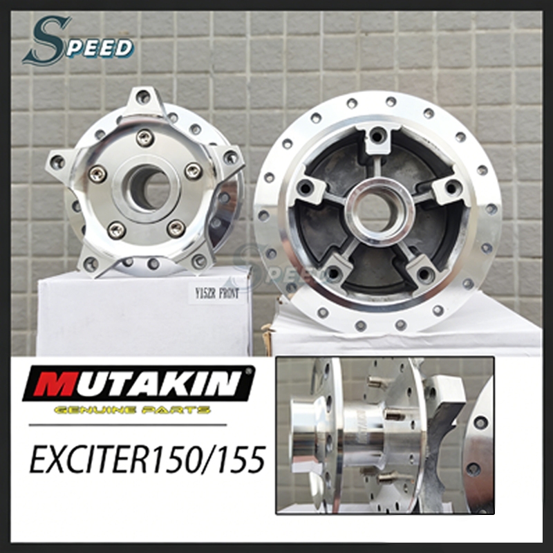 MUTAKIN ดุมกระจก กลึงเงา ดุมกลึงเงาEXCITER150/EXCITER155 ตรงรุ่นใส่ได้เลย ดุมกลึง สินค้าตรงรุ่นYAMAH