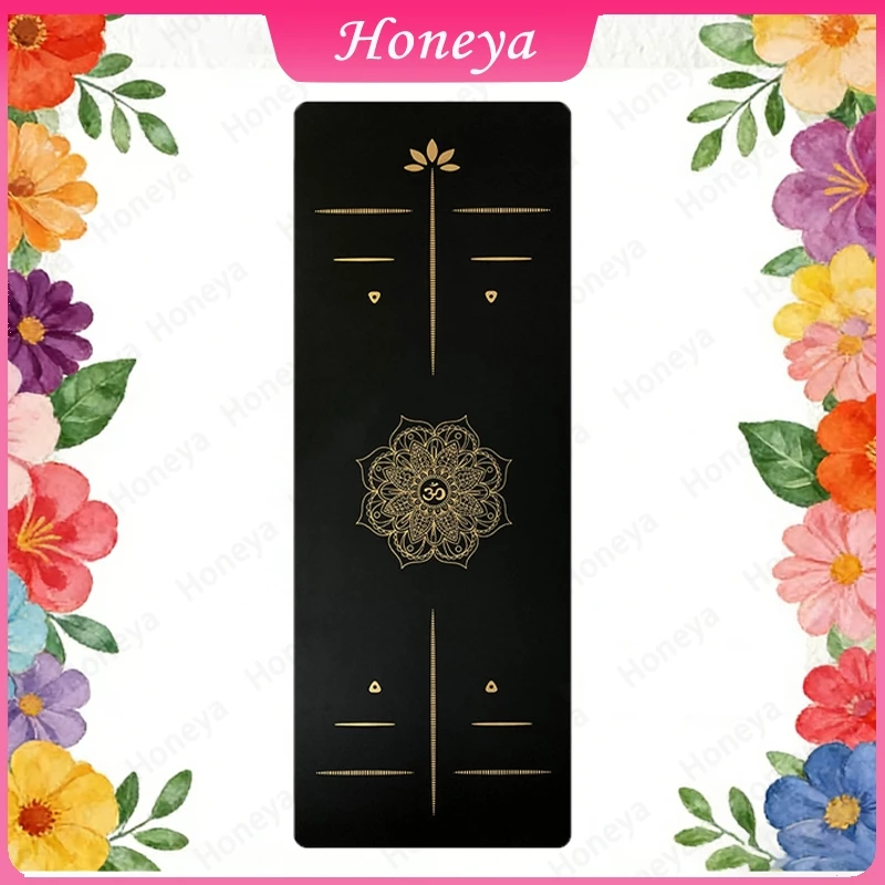 เสื่อโยคะยางพารา เสื่อพิลาทิศ Pu Yoga Mat & Pilates หนา 5mm. ** ของพร้อมจัดส่งในไทย ** ฟรีสายรัด 1 เส้นคละสี