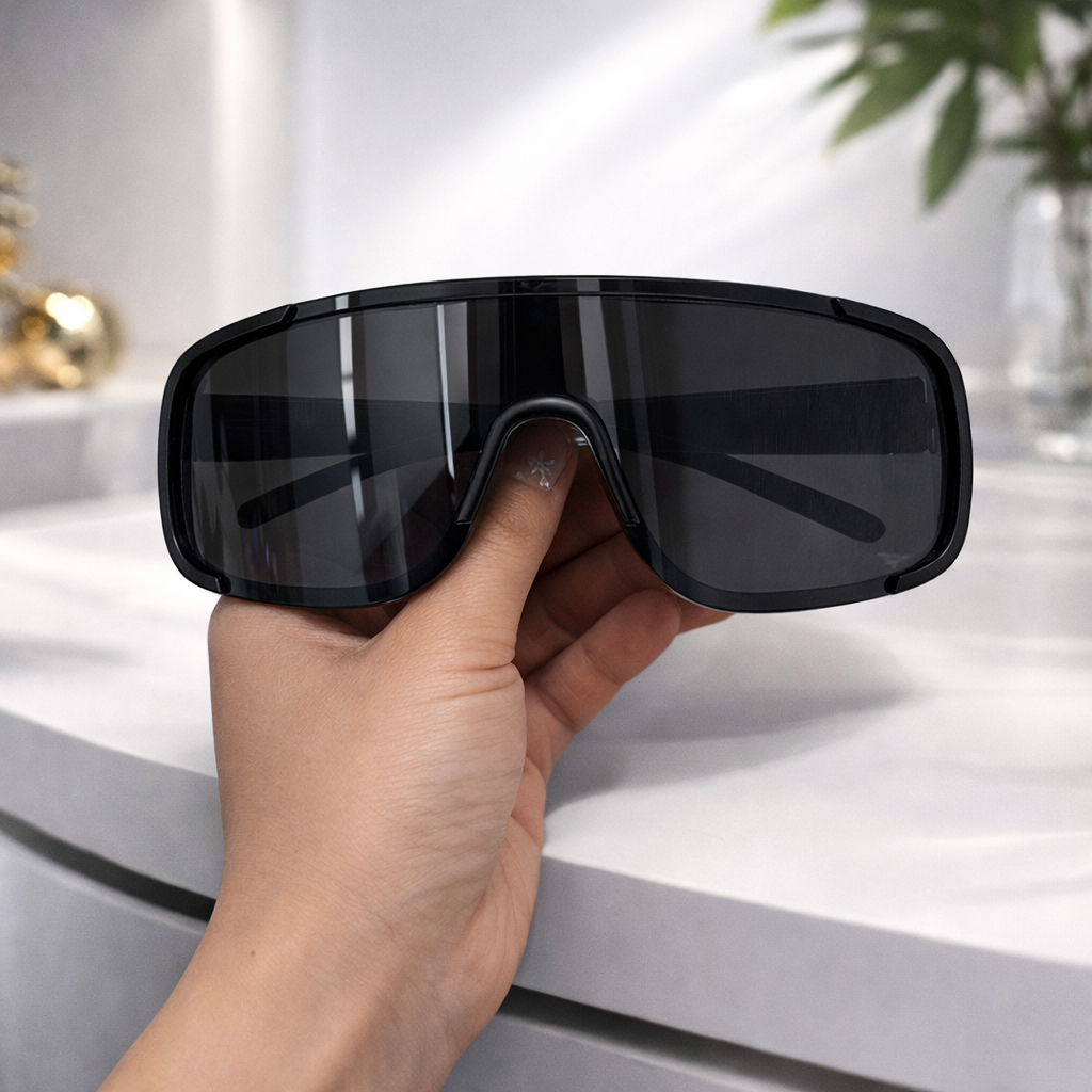 แว่นกันแดดแฟชั่นทรงสปอร์ต เลนส์ชิ้นเดียว UV400 แข็งแรง น้ำหนักเบา ราคา ถูกที่สุด ดีลบีเคเค แกลเลอรีภาพที่ 8