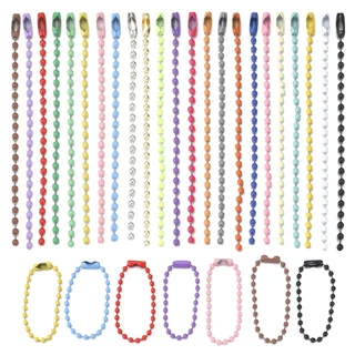 โซ่ไข่ปลา 100 เส้น สำหรับทำพวงกุญแจ และทำงาน DIY มีหลากหลายสีให้เลือก สินค้าพร้อมส่ง