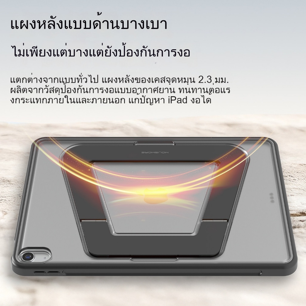 เคสไอเเพด เคสขาตั้ง iPad gen11 gen10 air4 air5 Air6 air11 M2 M3 gen789 Pro11 air3 10.5เคสกระจกอะคริลิค กันงอ ไม่มีฝาครอบ ราคา ถูกที่สุด ดีลบีเคเค แกลเลอรีภาพที่ 7