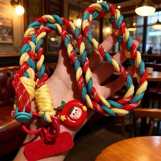 สายคล้องโทรศัพท์มือถือ/สายคล้องคอ ถอดออกได้ ปรับได้ ความยาว เชือกหนา phone lanyard