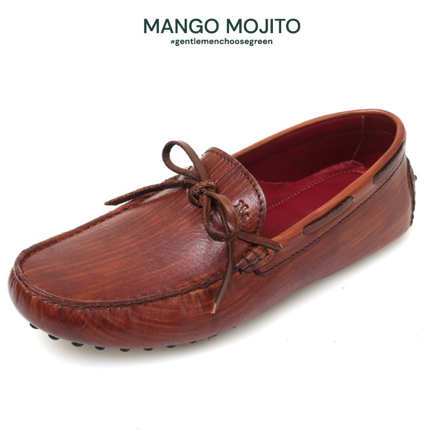 MANGO MOJITO لوفر جلد طبيعي برباط Mojito Lace — صورة 2