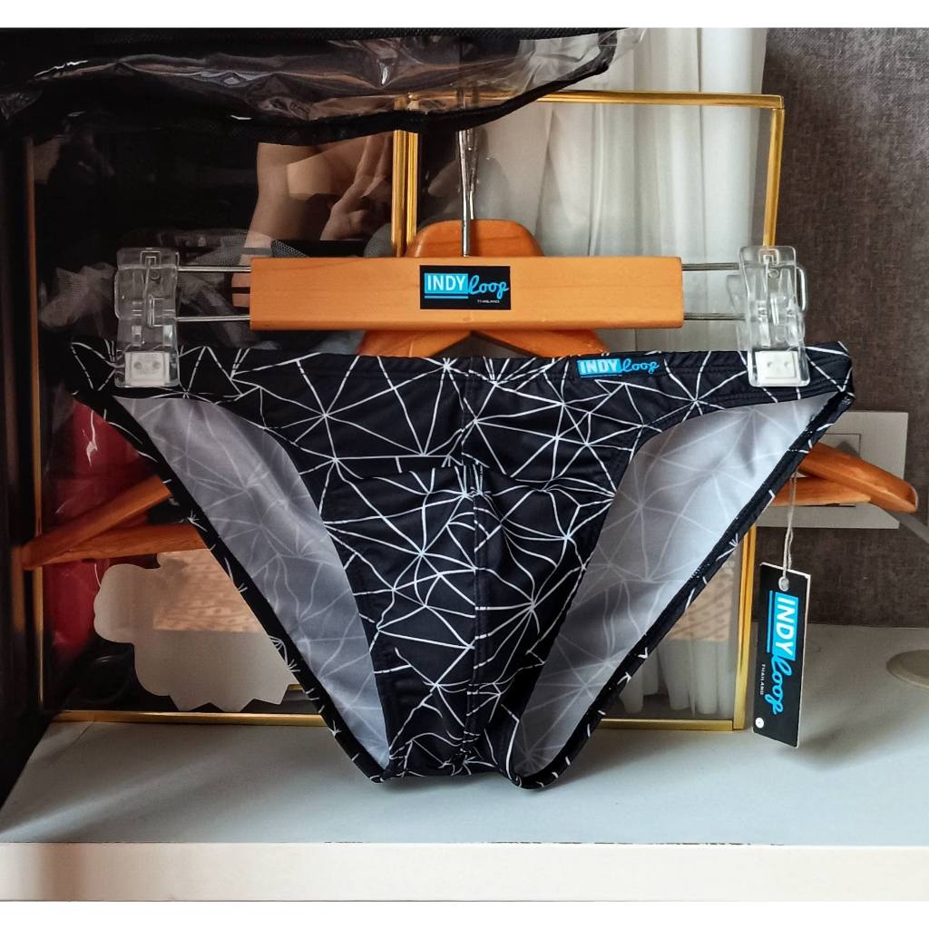 Indy Loop Underwear กางเกงชั้นใน ผ้าSpandex แบบบิกินี  ระบายอากาศได้ดี แฟชั่นสําหรับผู้ชาย เน้นความเซ็กซี่