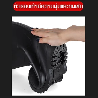รองเท้าบู๊ทSHOOZ ยางพรีเมียม คุณภาพสูง รองเท้าบูทหัวเหล็ก