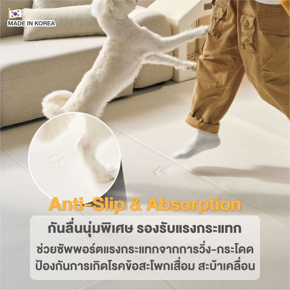 New PET PLAY MAT(Rug Type) แผ่นกันลื่นสุนัข รุ่นใหม่!(แบบเต็มผืน หน้ากว้าง140cm.) มี 2 ขนาด รูปที่ 4