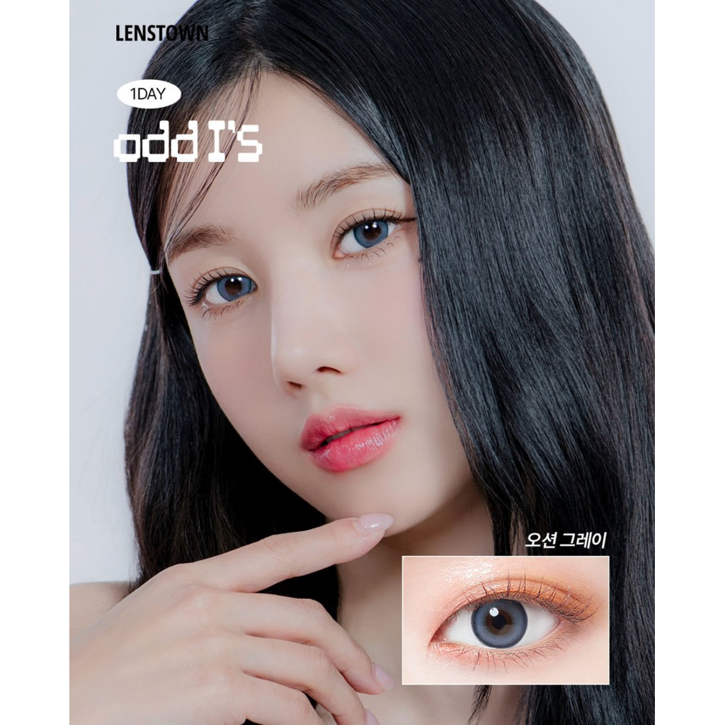 (1day) แบรนด์เกาหลี LENSTOWN รุ่น Odd I’s 1day Ocean gray คอนแทคเลนส์เกาหลี