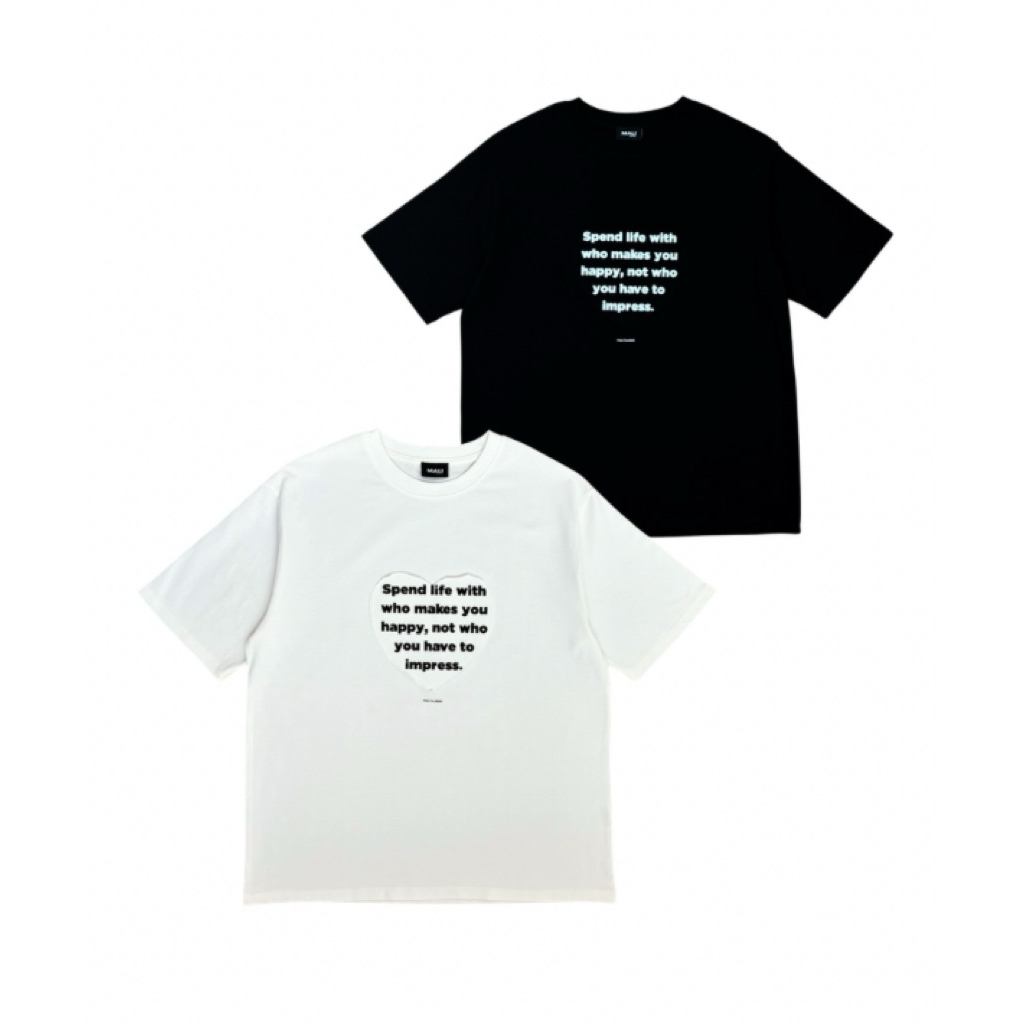 MALI Strong hart T shirt เสื้อยืดคอตตอน100%