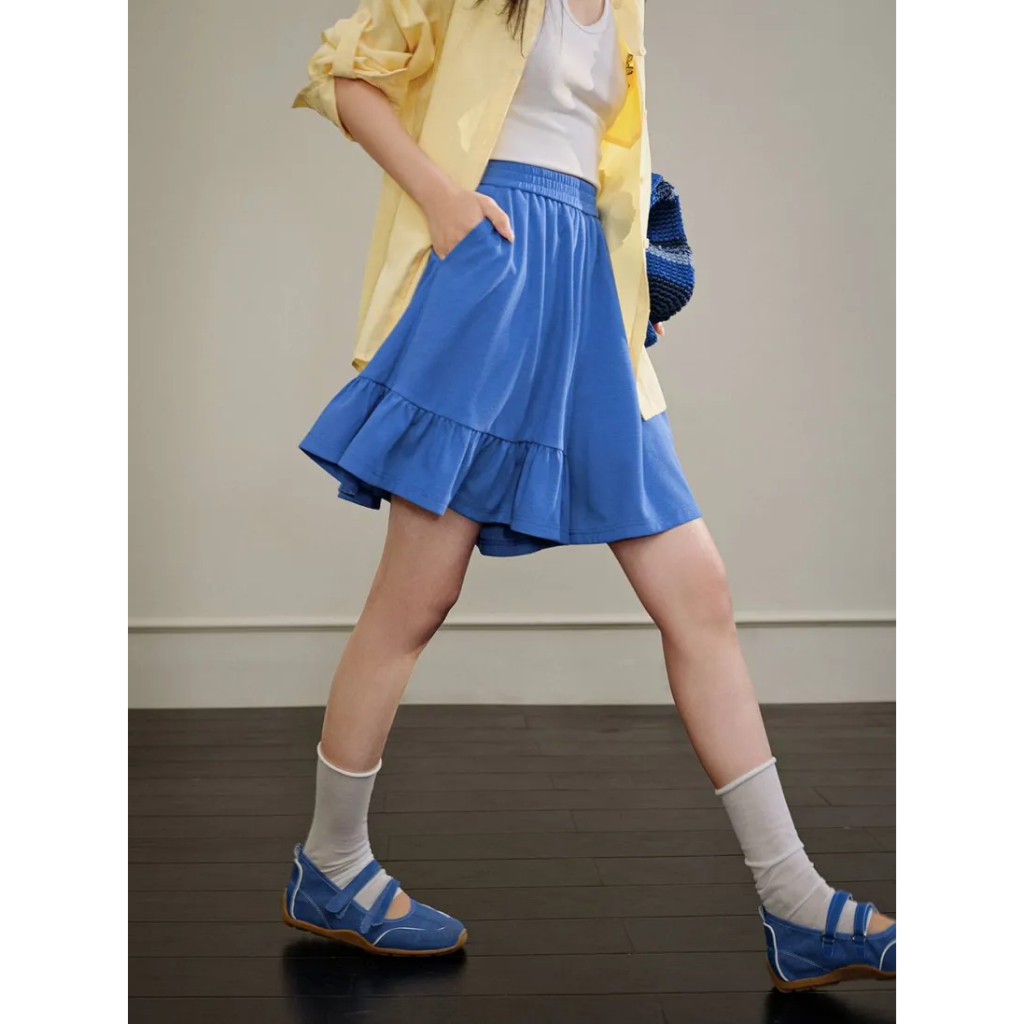 [พรีออเดอร์] ❤KUOSE : Single-Side Ruffle Shorts❤