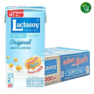 (ยกลัง) แลคตาซอย นมถั่วเหลือง ยูเอชที รสหวาน 300 มล. x 36 กล่อง