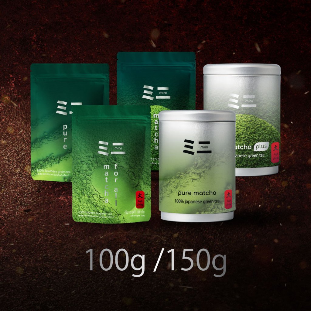 Mini ミニ Matcha 100g / 150g (All Grades) | ผงชาเขียวมัทฉะ 100%