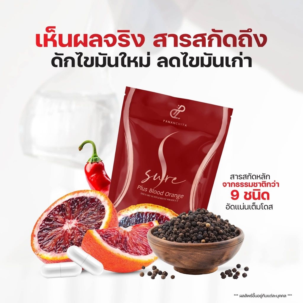 Pananchita S Sure Plus เอสชัวร์พลัส ตัวช่วยรูปร่างพี่เอศุภชัย แคปซูลเอสชัวร์