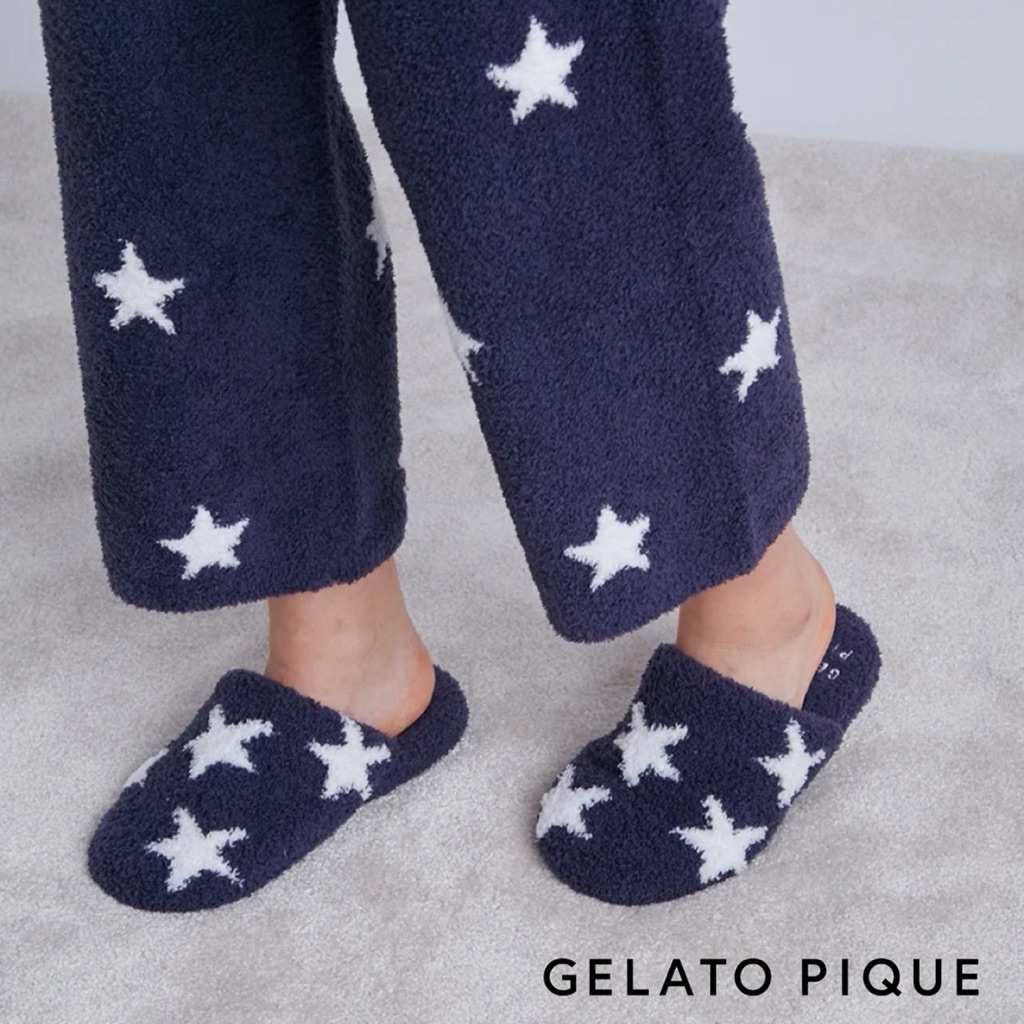 [GELATO PIQUE HOMME] Star Jacquard Room Shoes