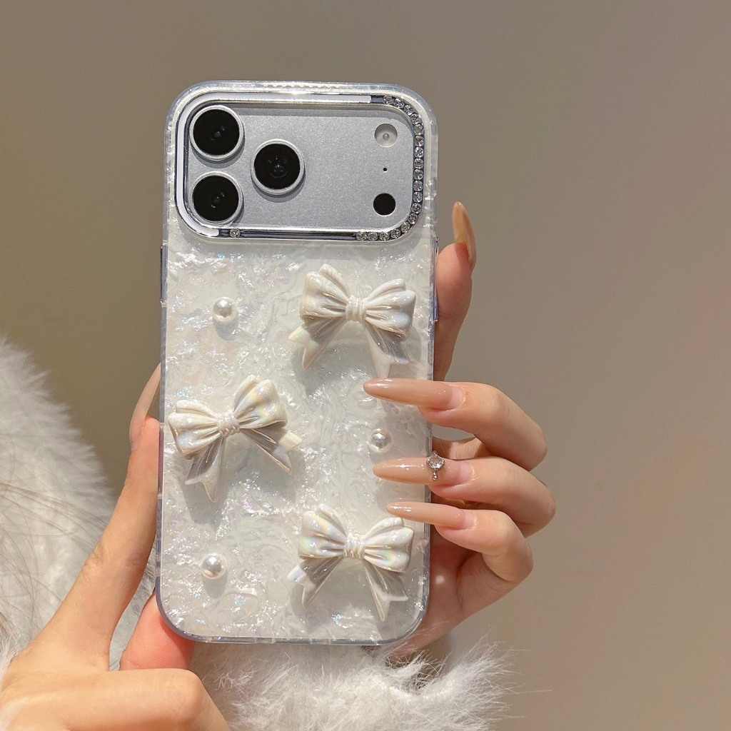 AD613 New case เคสเรซิ่นโบว์ สำหรับI11-17PM กันกระแทกได้ สินค้าพร้อมจัดส่งจากไทย ราคา ถูกที่สุด ดีลบีเคเค แกลเลอรีภาพที่ 3