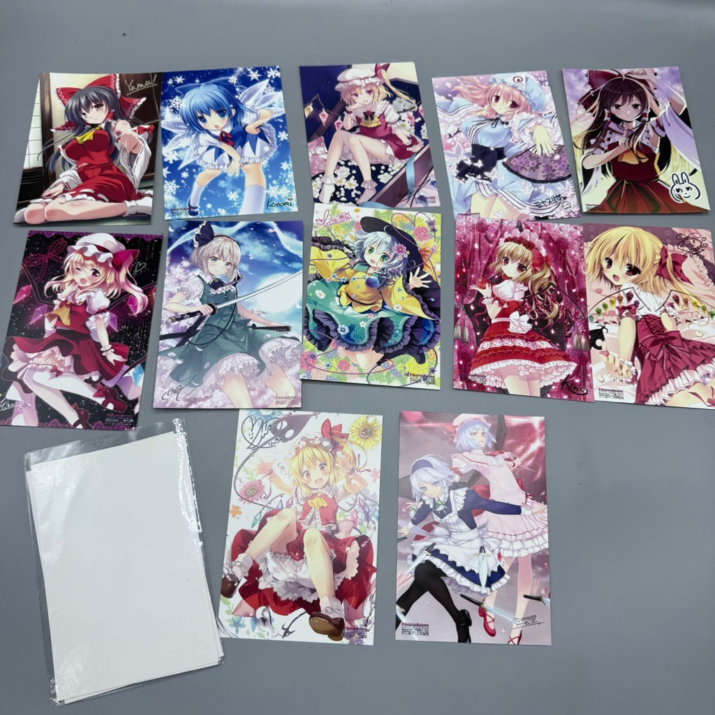 (พร้อมส่ง/แท้ ) ของสะสม อนิเมะ touhou project reimu pikatto anime scarlet cirno yuyuko alice rumia sakuya komeiji