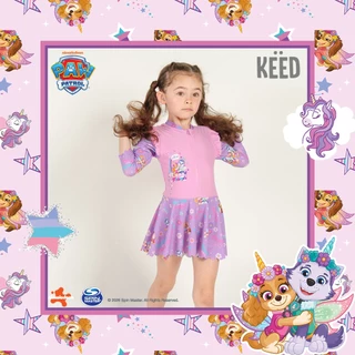✨NEW✨ KEED X Paw Patrol Collection ชุดว่ายน้ำเด็กผู้หญิง สีชมพูม่วง กัน UV50+