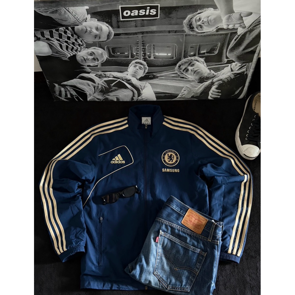 Track jacket chelsea adidas  ปี 2012-2013 วินเทจของเเท้มือสอง