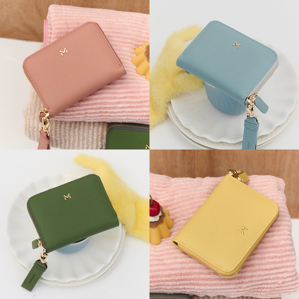 MADAM PEONY กระเป๋าสตางค์หนังวัวแท้ ทรงซิบรอบ รุ่น PICO