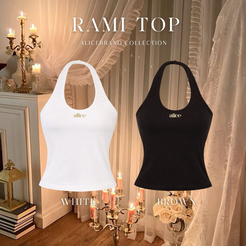 RAMI TOP เสื้อคล้องคอดีเทลสวย