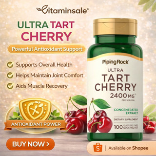 Piping Rock Tart Cherry 2400mg 100 Capsules เชอร์รี่เข้มข้นช…