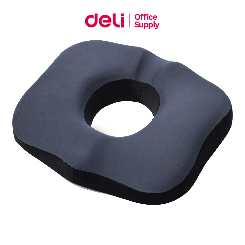 Deli เบาะรองนั่งเพื่อสุขภาพ แก้ปวดหลัง ออฟฟิศซินโดรม ปรับสรีระ นั่งสบาย ระบายอากาศ Cushion