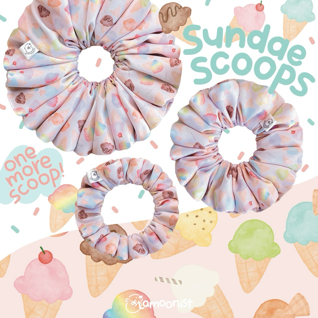 Lamoonist • Sundae scoops • scrunchies