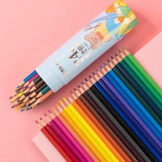 ดินสอ ดินสอสีไม้ ดินสอสีลบได้ ชุดดินสอสีไม้ลบได้ มี2แบบให้เลือก 12สี/18สี/24สี 1 กล่อง