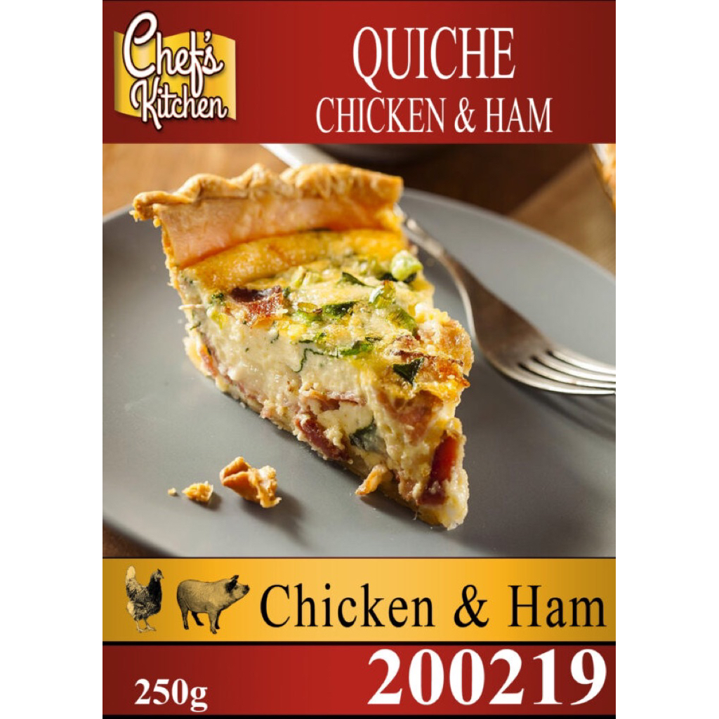 Quiche Chicken and Ham 250gx2- คีชไก่แฮม 250กรัมx2