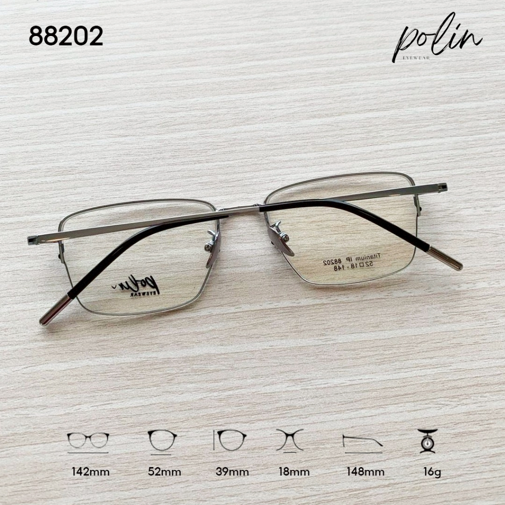Polin إطار نظارة بيتا تيتانيوم 88202 — صورة 4