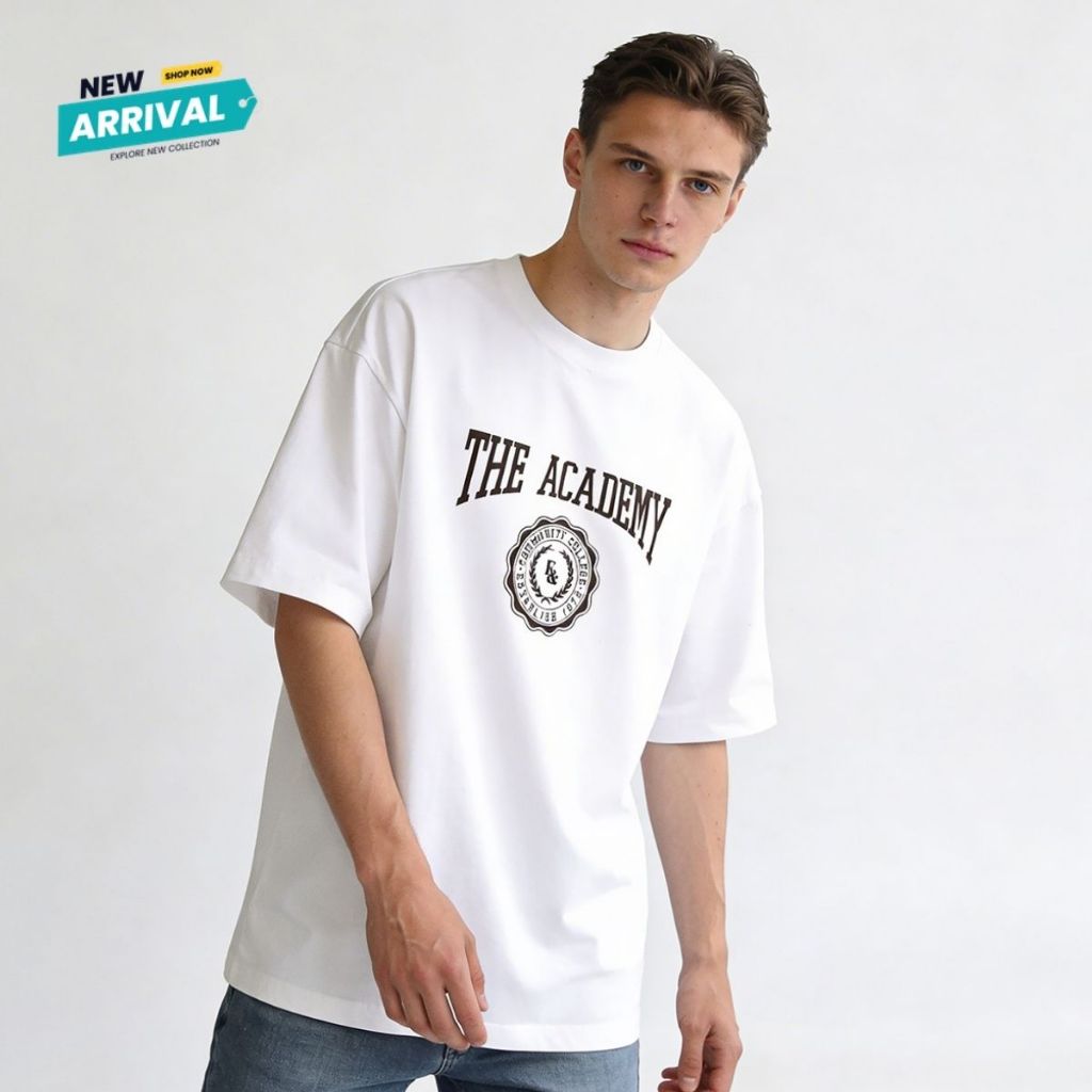 ESP เสื้อทีเชิ้ตโอเวอร์ไซซ์ ผู้ชาย สีขาว | Oversized T- shirt | 04136
