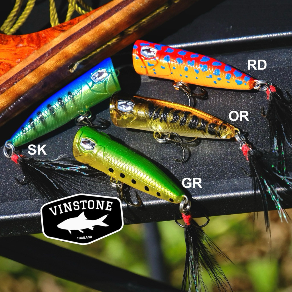 Popper Vinstone 4cm 2.8กรัม / กระสูบ ช่อน กระพง กุเลา