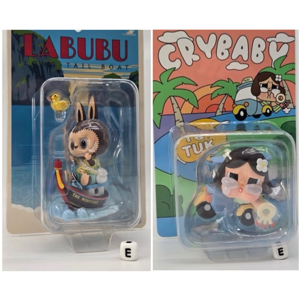 🚚...พร้อมส่ง Labubu Long tail Boat and Crybaby Tuk Tuk Figure Thailand สินค้าแท้ 100%
