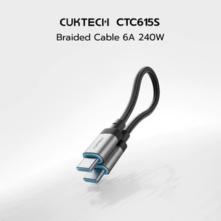CUKTECH CTC615S 6A 240W สายชาร์จเร็ว USB-C ยาว 15 ซม. รองรับการชาร์จ PD3.1 สำหรับ iPhone 17 -2Y