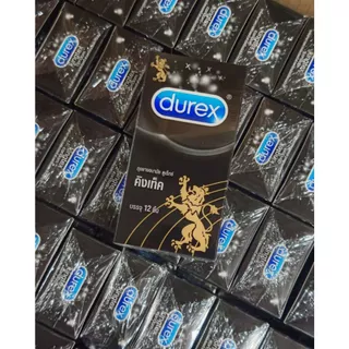 Durex Kingtex Condom ถุงยางอนามัย ดูเร็กซ์ คิงเท็ค กล่องใหญ่ ผิวเรียบ ฟิตกระชับ ขนาด 49 มม. 1 กล่องใหญ่ (บรรจุ 12 ชิ้น)