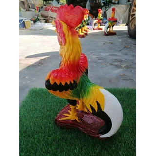 ไก่แก้บนสูง36,39ซม.1ตัวสีสวยงามวางศาลพระภูมิได้