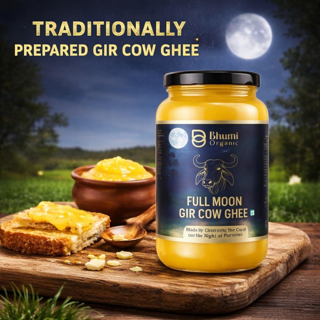 Organic A2 Full Moon Cultured Cow Ghee | กี เนยใส A2 ออร์แกนิค ผลิตในคืนพระจันทร์เต็มดวง | 500ml