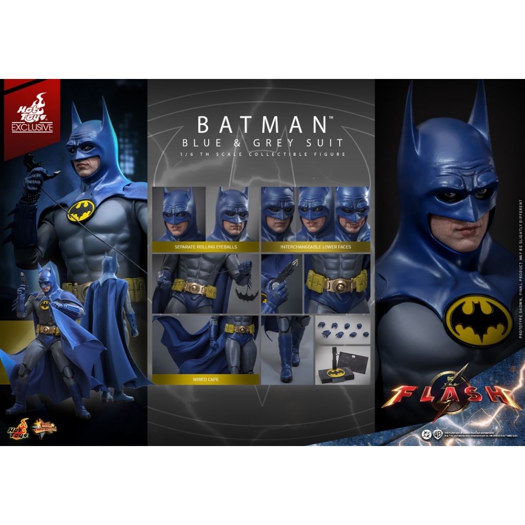 Hot Toys 1/6 MMS834 The Flash - Batman (Blue & Grey Suit) **Limited 1,500 units.**