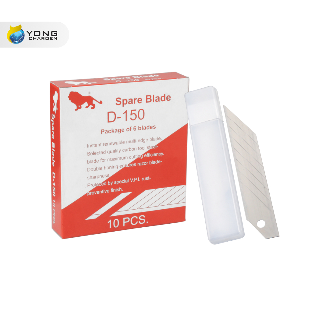 สิงห์ ใบมีดคัตเตอร์ No.D-150 30 องศาใหญ่ (แพ็ค60ใบ)