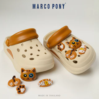 Marco Pony รองเท้ารัดส้นเด็กหัวโตรองเท้าแตะเด็กผู้หญิง แถมตัวติดน่ารัก EVA นุ่มนิ่มใส่สบาย MH9039B