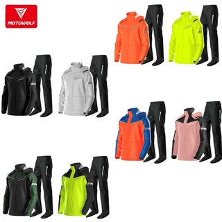 （3XL）ชุดกันฝนขับขี่มอเตอร์ไซค์ MOTOWOLF รุ่น 0403B ผ้ากันน้ำ ระบายอากาศดี