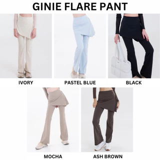 Lunar Gymwear - Ginie Flare Pant - กางเกงออกกำลังทรงขาม้าผ้าคลุมกระโปรง เก๋ๆไม่ซ้ำใคร