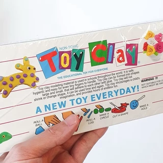 TOY CLAY ดินน้ำมันสีรุ้ง ไร้สารพิษ หลายสี เด็กๆชอบ ฝึกกล้ามเนื้อนิ้วได้ดี Non-Toxic Modelling Clay 500g