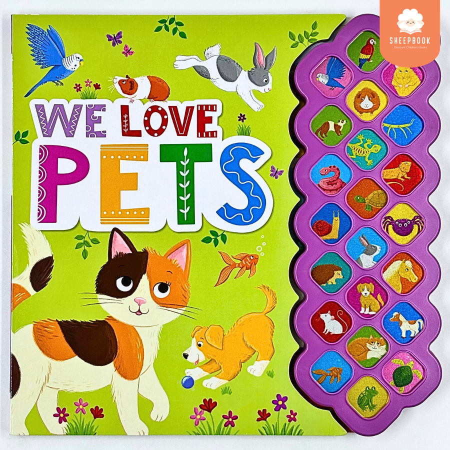 บอร์ดบุ๊คปุ่มเสียง 22 เสียง We Love Pets