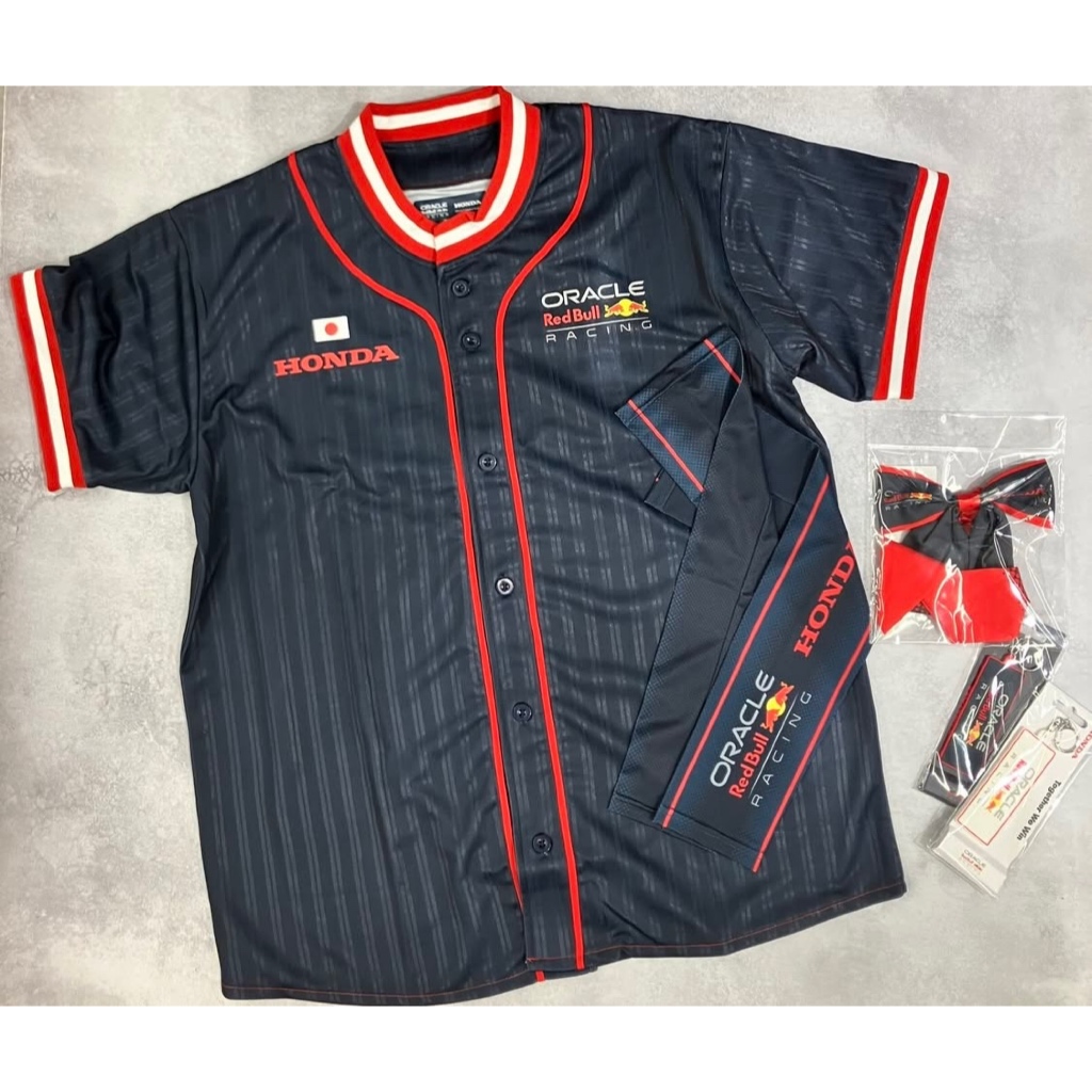 เสื้อ 2025 F1 Japan GP Red Bull × Honda Limited Edition Baseball Shirt